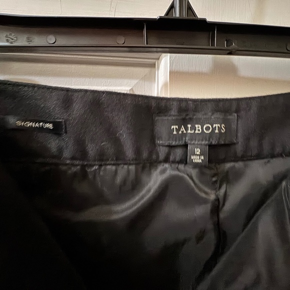 Talbots Sequined Marzotto Wool Blend Signature Ankle Pants 12 Black Beaded - Picture 3 of 6